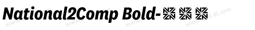 National2Comp Bold字体转换